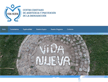 Tablet Screenshot of fundacionvidanueva.com.ar